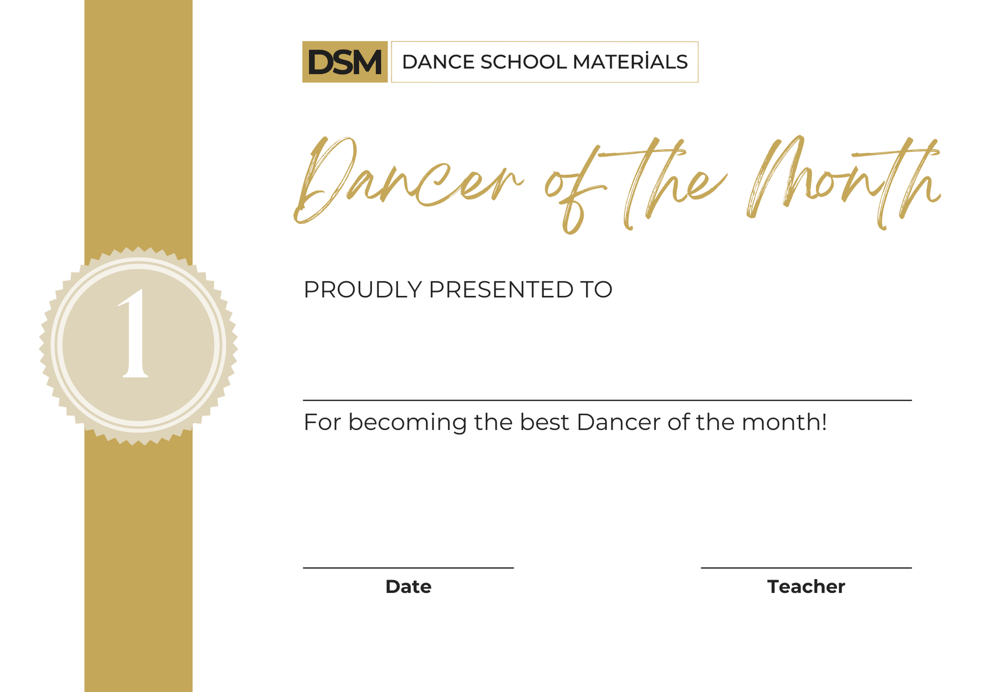 Dance Class Motivation Kit – Printable Templates for Dance Teachers and Studios