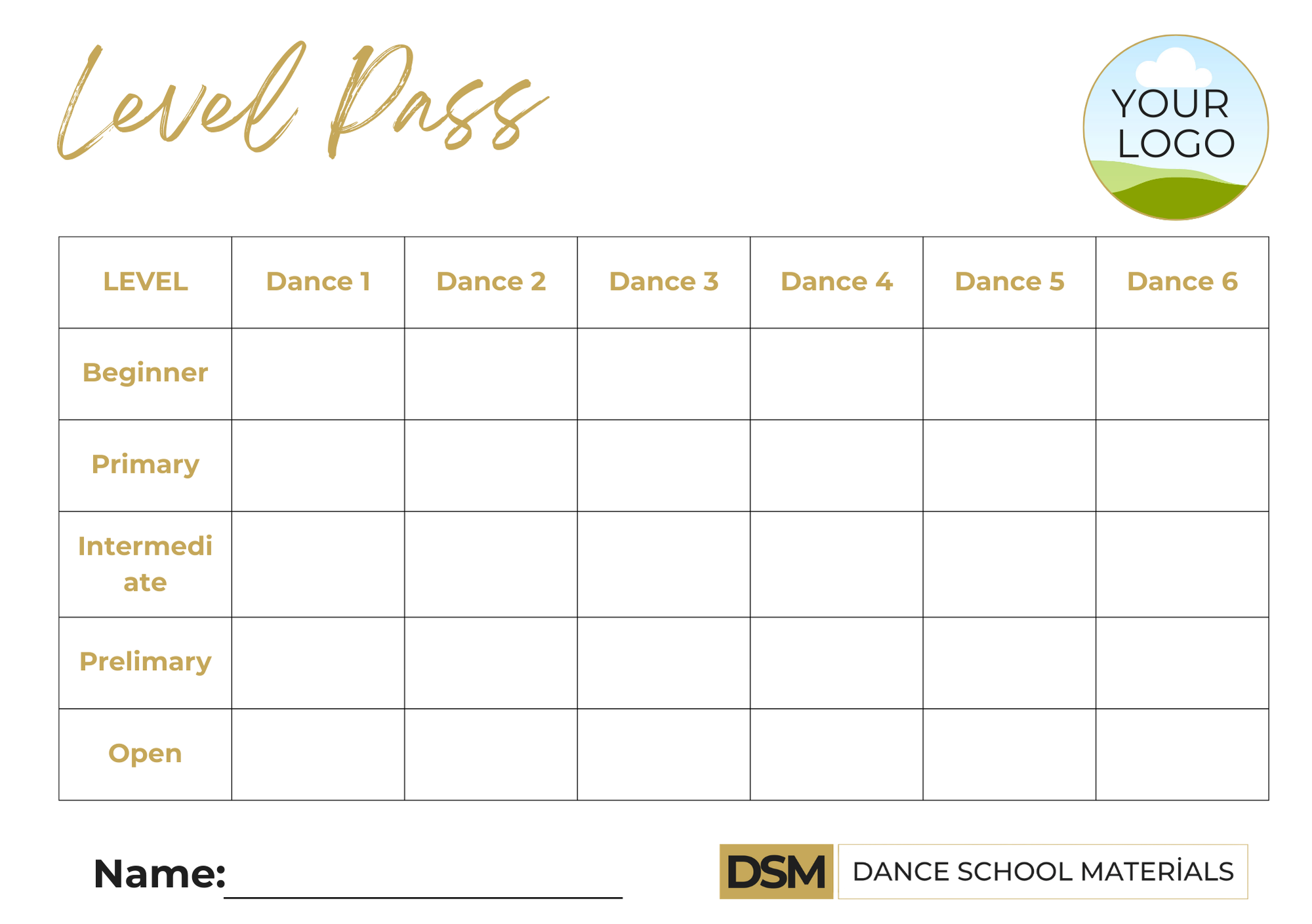 Dance Class Motivation Kit – Editable Templates for Dance Teachers and Studios