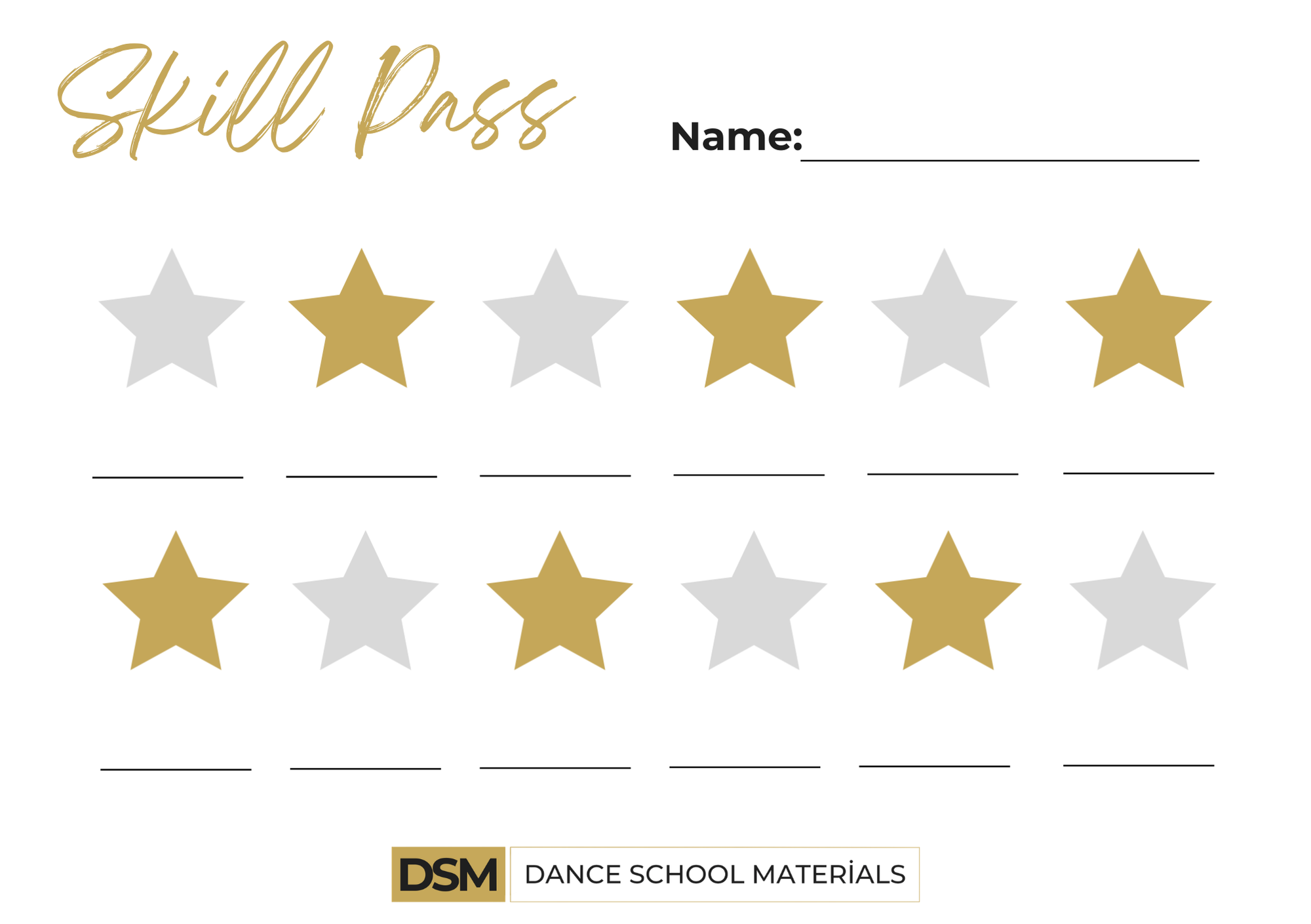 Dance Class Motivation Kit – Printable Templates for Dance Teachers and Studios