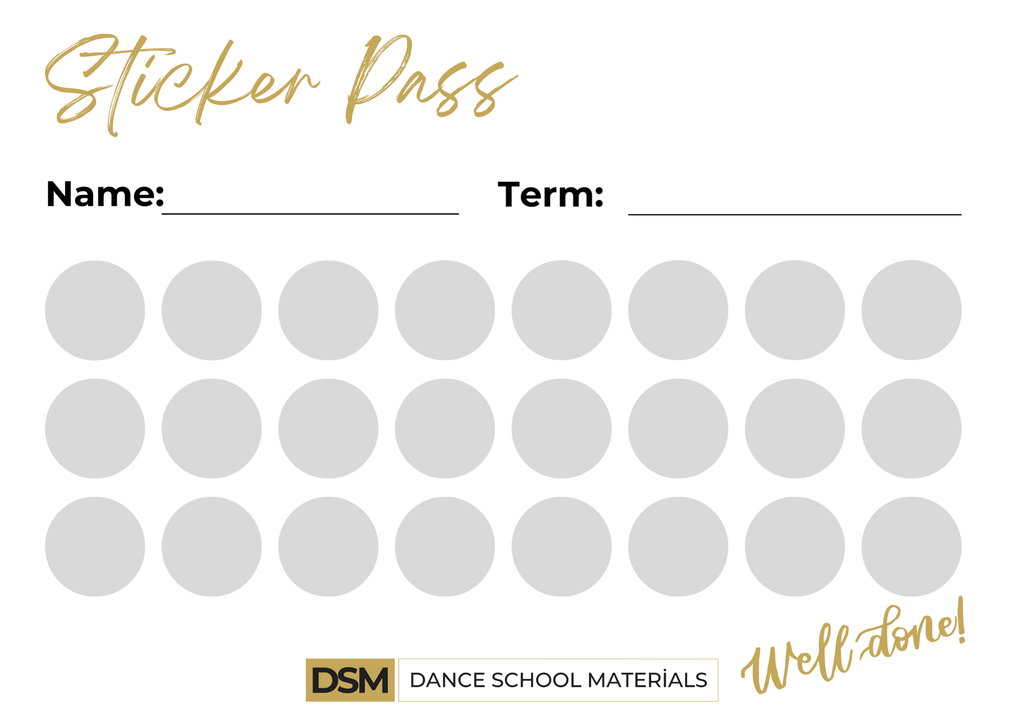 Dance Class Motivation Kit – Printable Templates for Dance Teachers and Studios